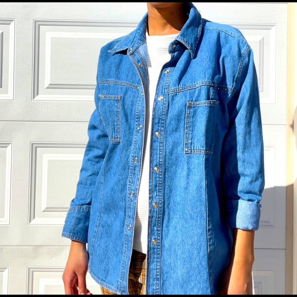 Denim cardigan